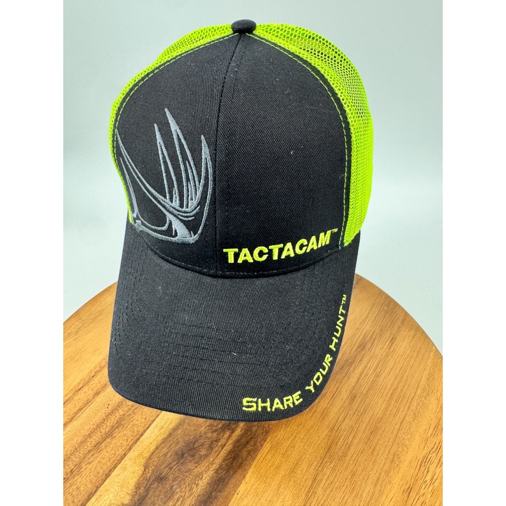 Tactacam Share Your Hunt Black Neon Mesh Trucker Hat‎ Men's